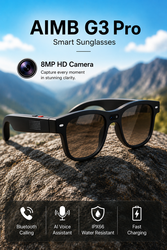 AIMB G3 Pro Smart AI Translation Glasses (8MP camera)