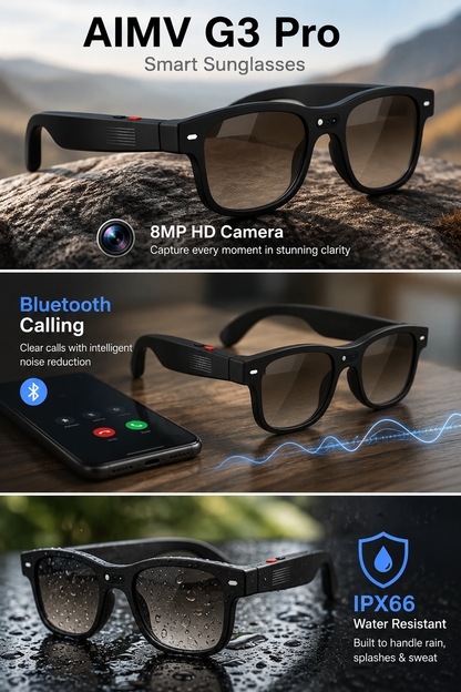 AIMB G3 Pro Smart AI Translation Glasses (8MP camera)