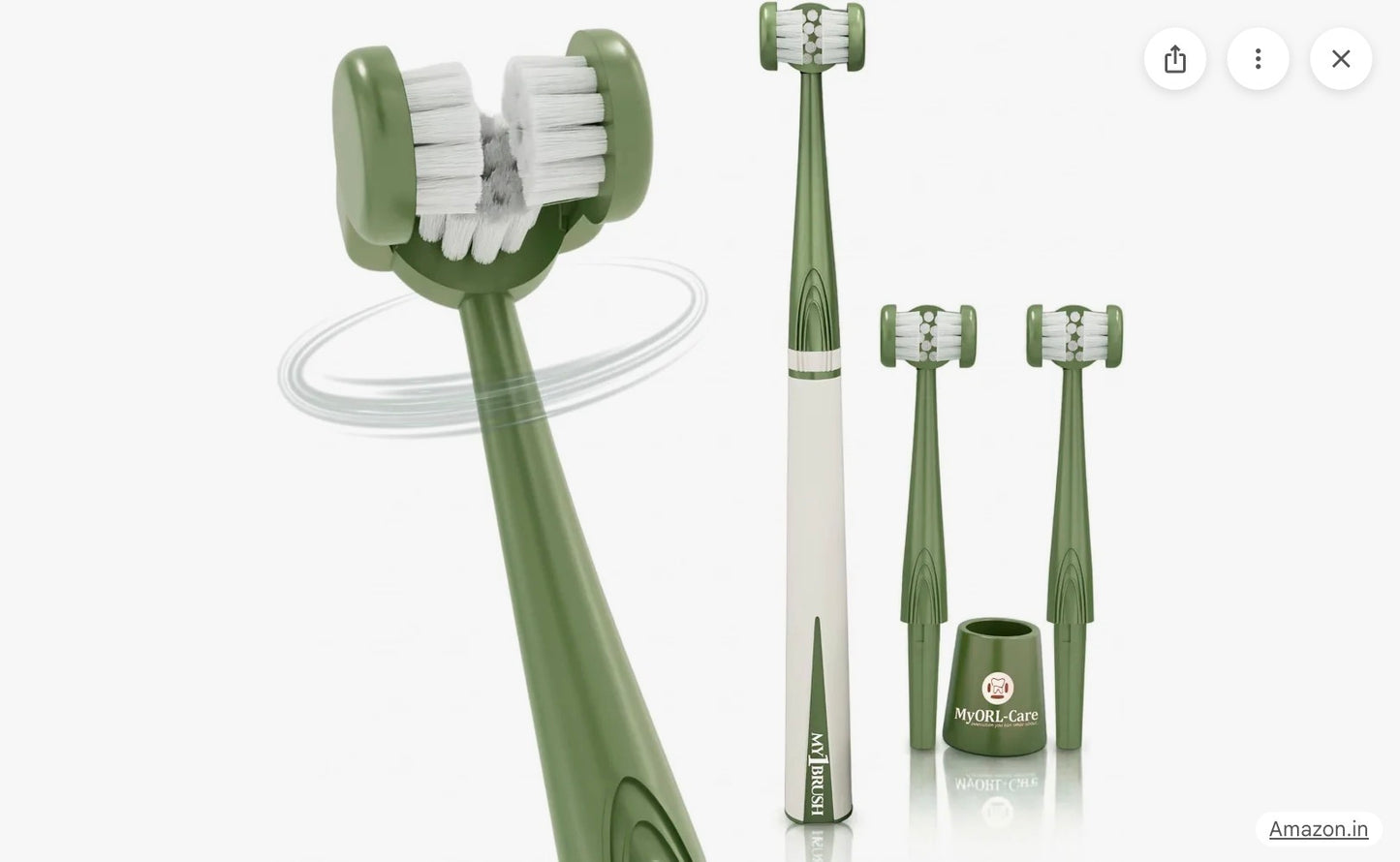 360° Dual-Sided Soft Bristle Toothbrush – Ultra Soft Manual Toothbrush for Deep Cleaning & Gum Care (Pack of 3 with Holder)