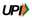 UPI logo with black and green design on a white background